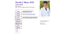 Desktop Screenshot of nicolemossmd.com